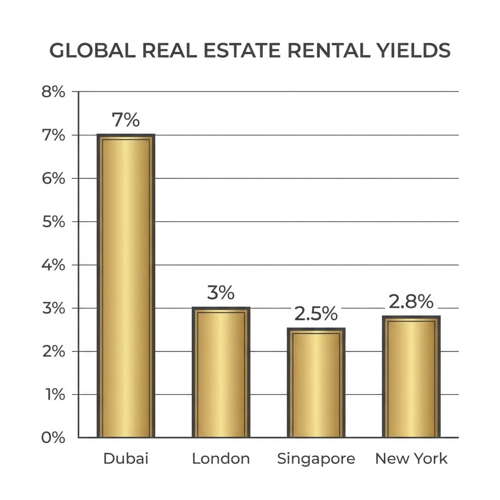 Dubai Rental Yields vs Global Hubs